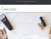 Tablet Screenshot of jasmin-schuemann.de